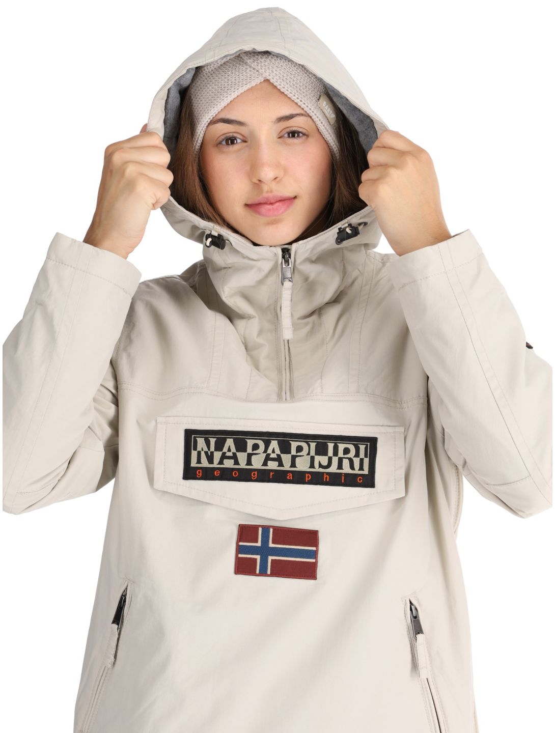 Napapijri, Rainforest W Pkt 4 winter anorak women Beige Silver beige 