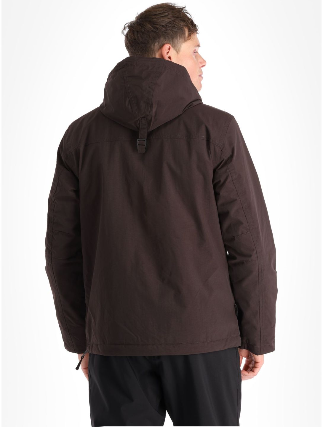 Napapijri, Rainforest Winter 3 winter anorak men Brown Ebony grey 