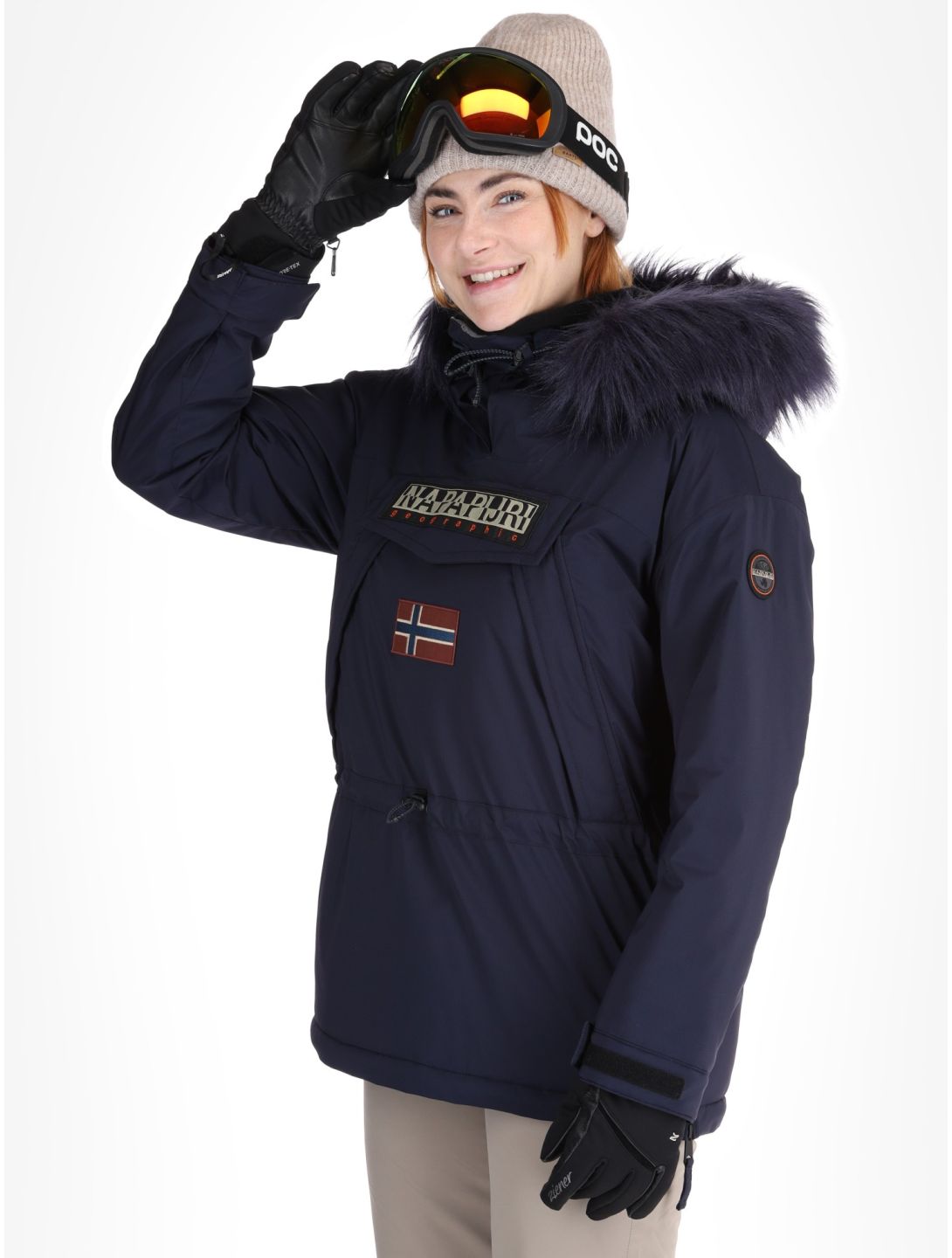 Napapijri, Skidoo W 2.0 winter anorak women Blue Marine blue 