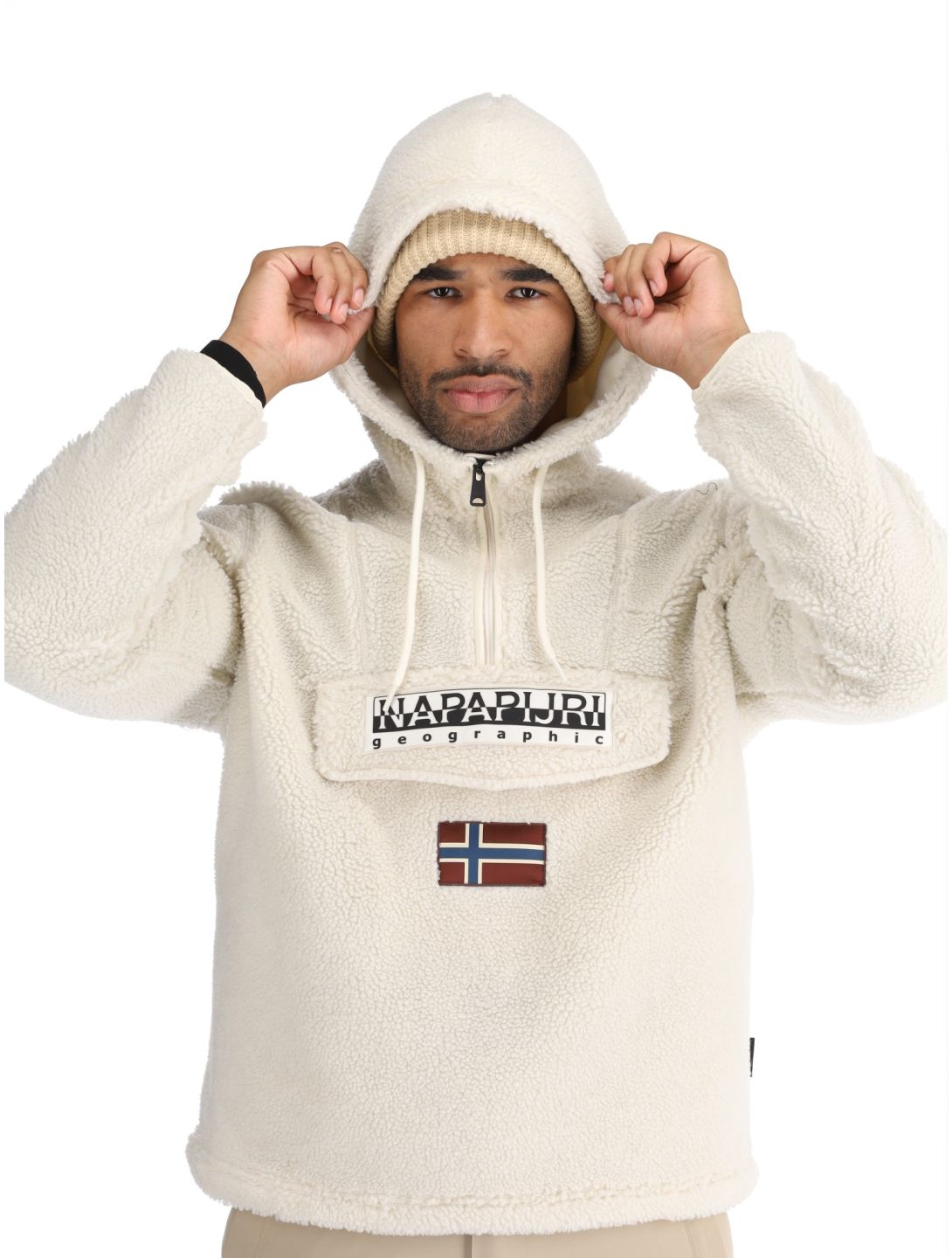 Napapijri, T-Burgee Curly sweater men Beige Dimity beige 