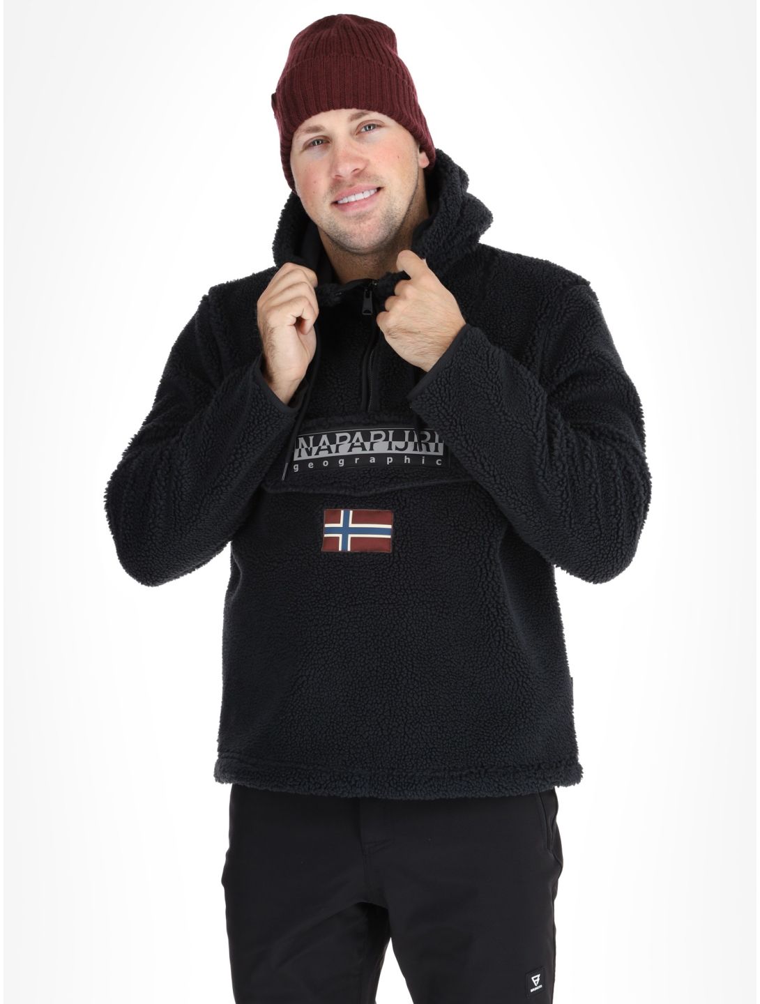 Napapijri, T-Burgee Curly sweater men Black black 