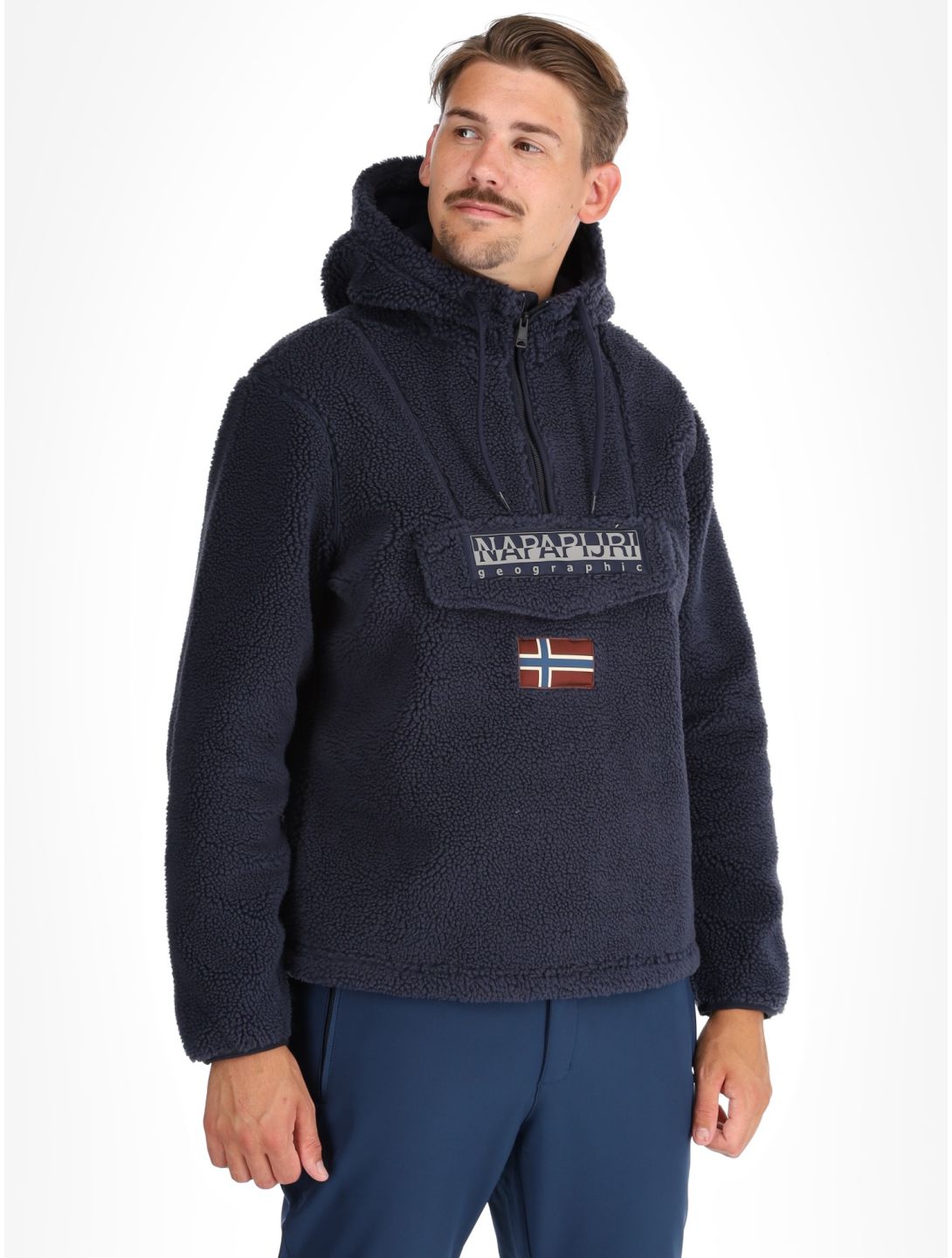 Napapijri, T-Burgee Curly sweater men Blue Marine blue 