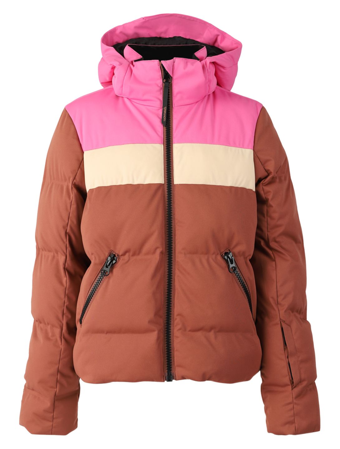 Brunotti Niagony ski jacket kids Mahoganny brown pink SkiWebShop