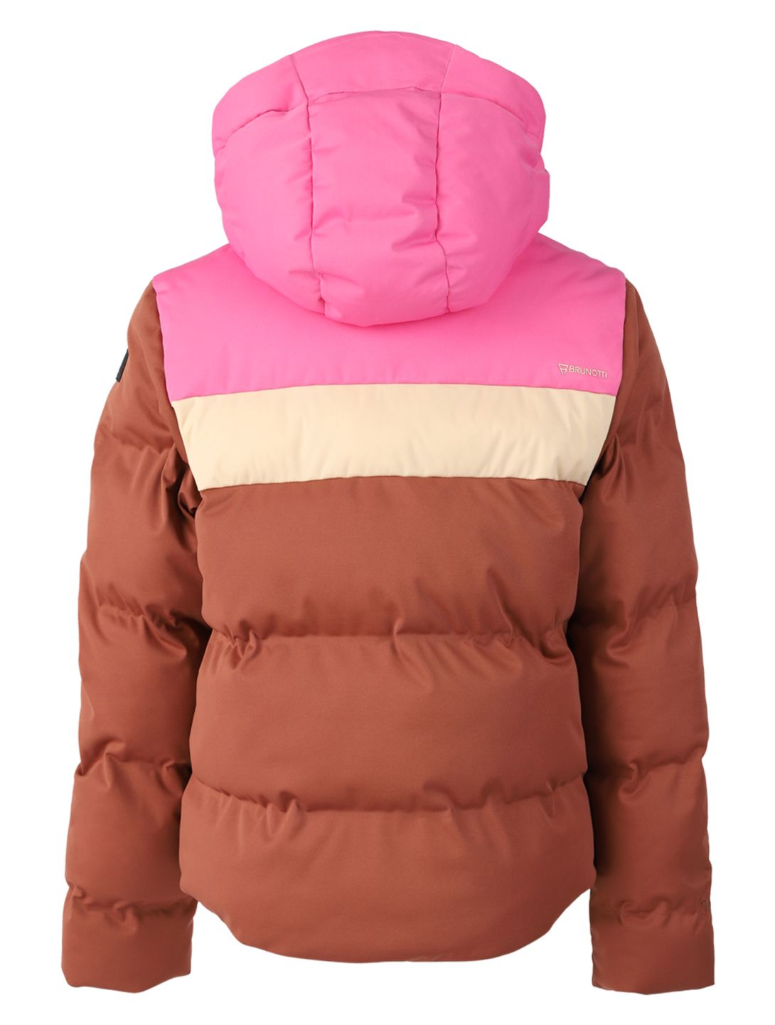 Brunotti, Niagony ski jacket kids Mahoganny brown, pink 