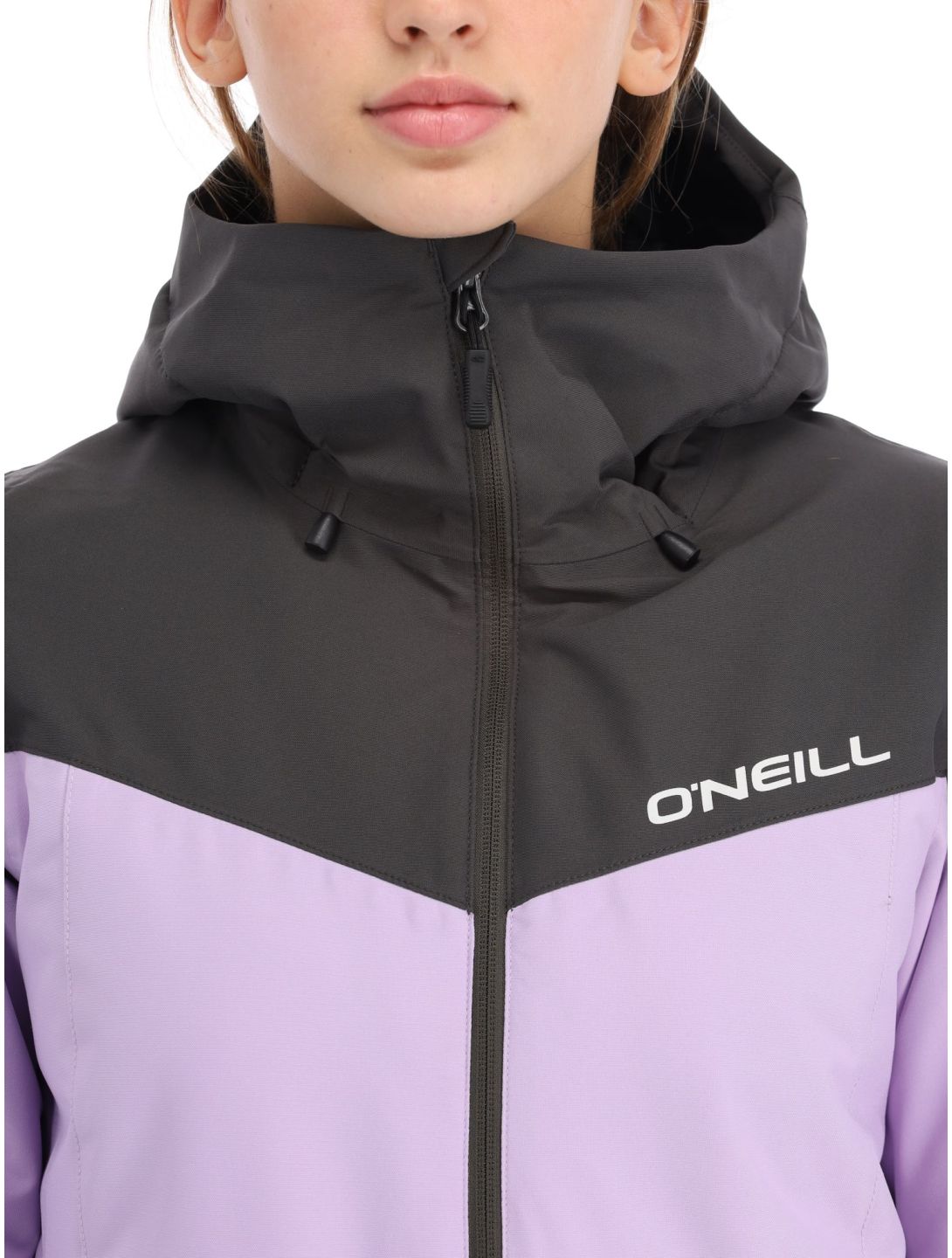 O'Neill, Aplite ski jacket women Raven Colour Block grey, pink 