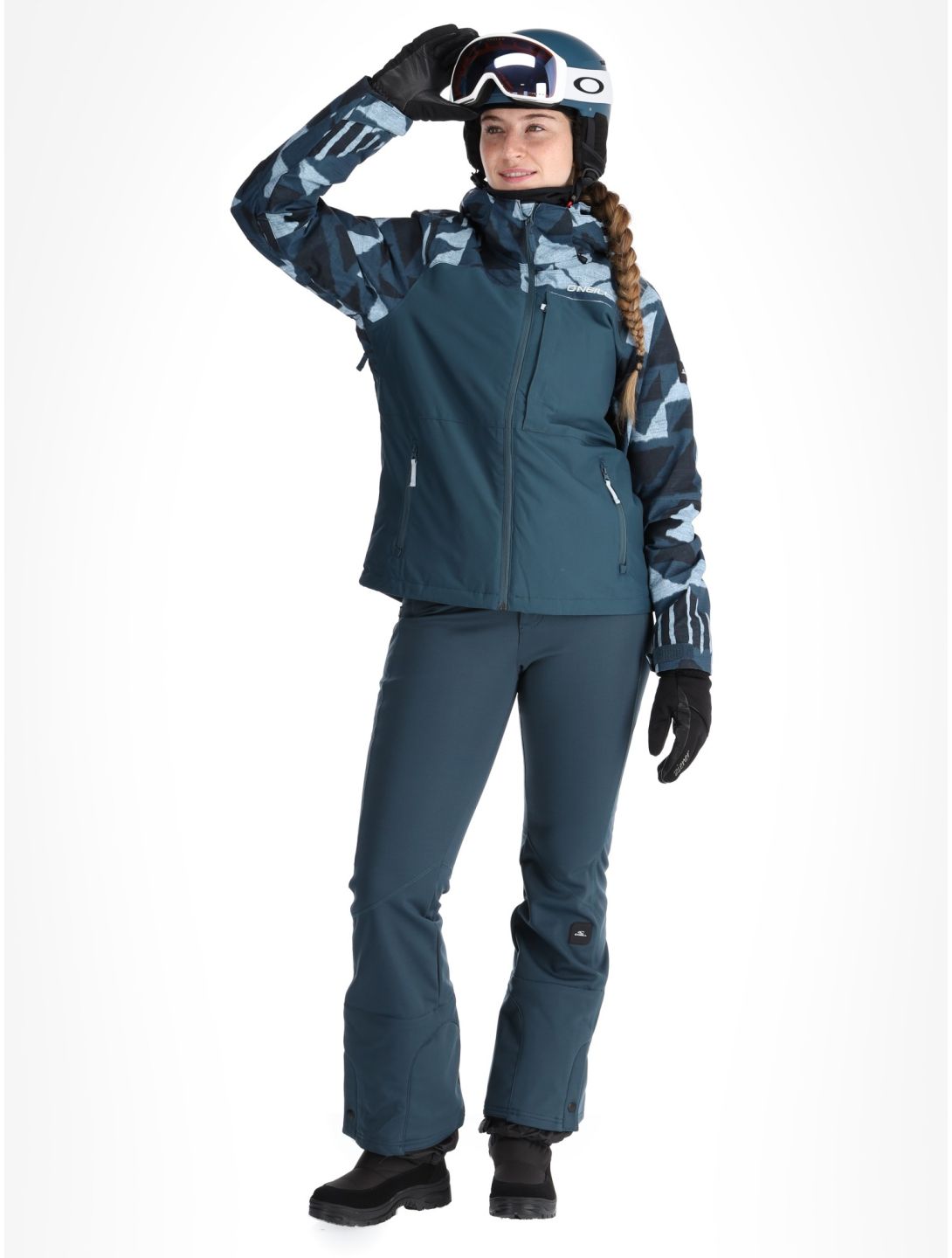 O'Neill, Aplite Plus ski jacket women Blue Triangle Ikat blue 