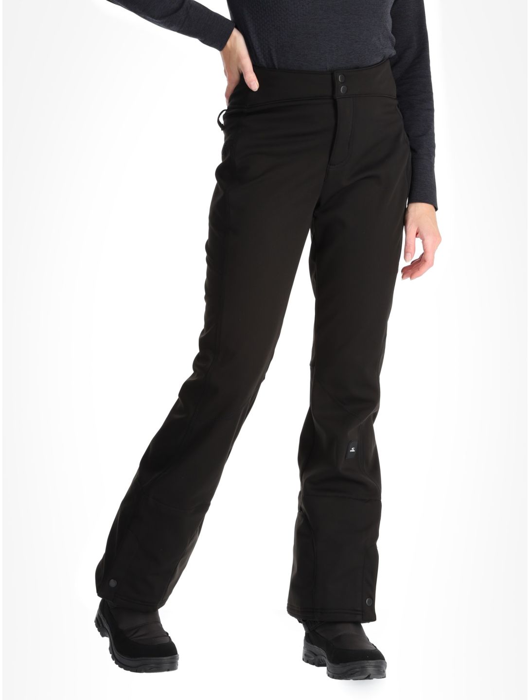 O'Neill, Blessed Softshell Hybdrid Skinny softshell ski pants women Black Out black 