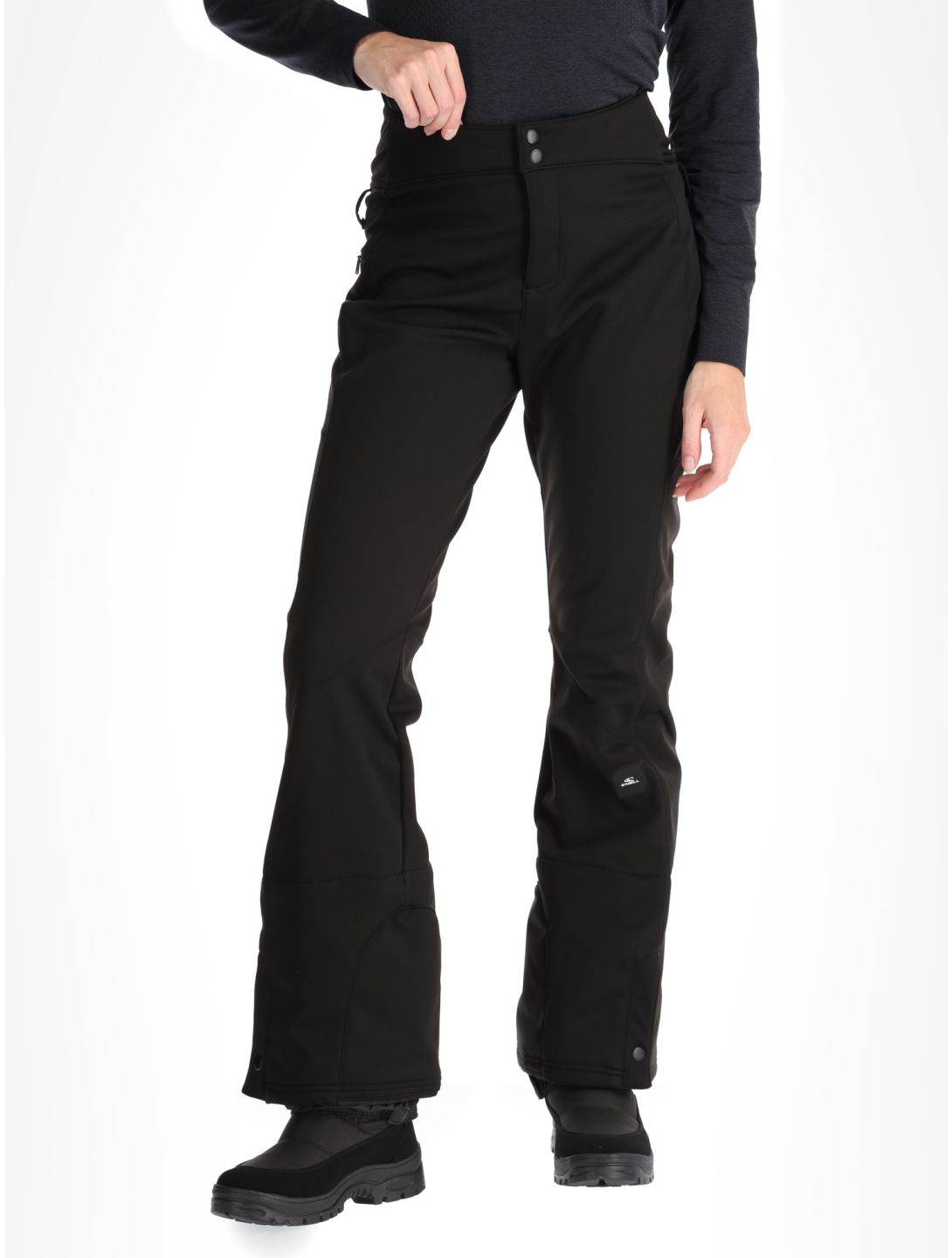 O'Neill, Blessed Softshell Hybdrid Skinny softshell ski pants women Black Out black 