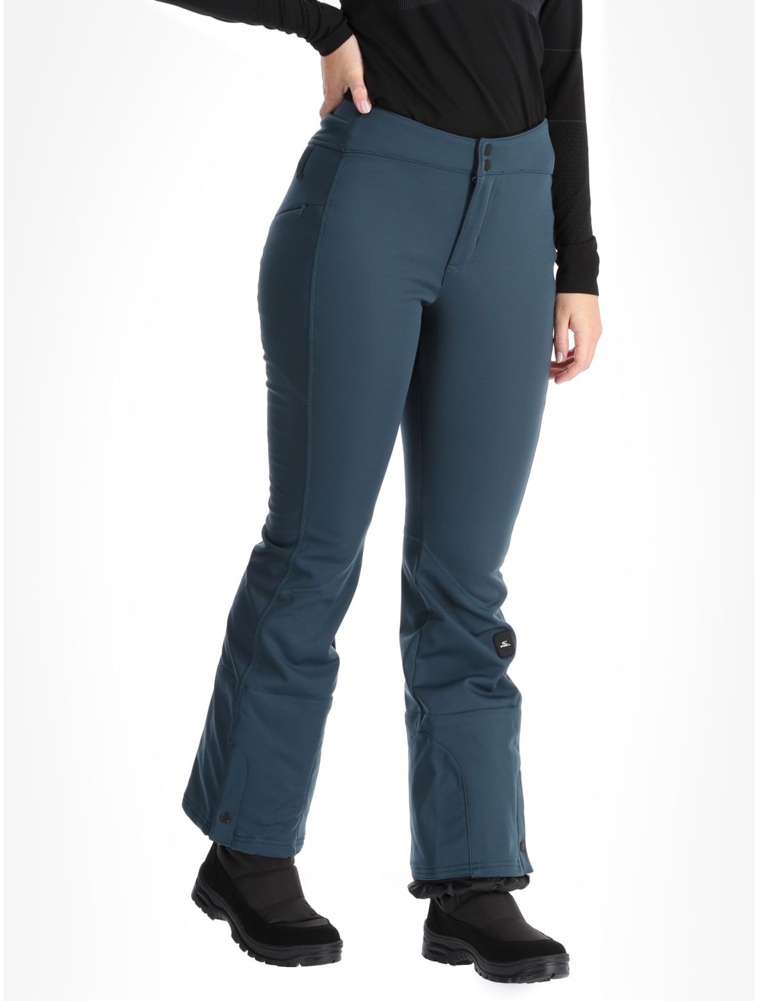 O'Neill, Blessed Softshell Hybrid Skinny softshell ski pants women Alma Steel blue 