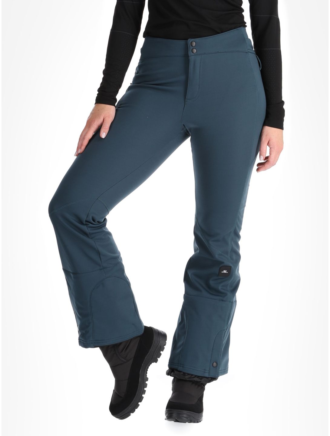 O'Neill, Blessed Softshell Hybrid Skinny softshell ski pants women Alma Steel blue 