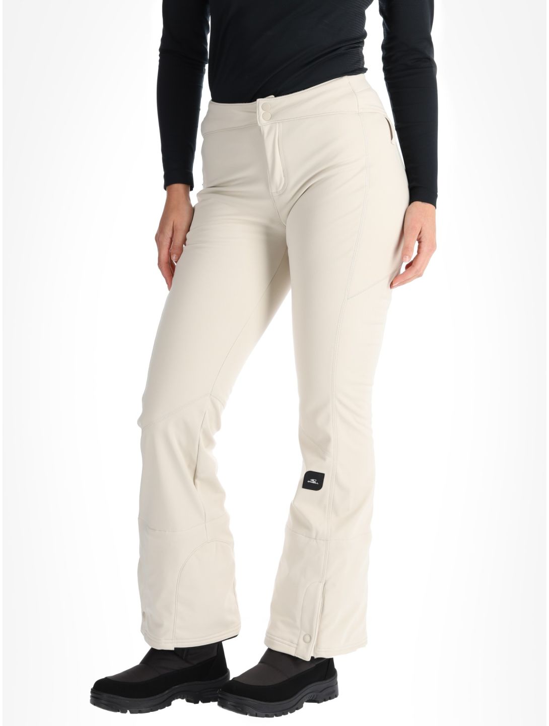 O'Neill, Blessed Softshell Hybrid Skinny softshell ski pants women Atmosphere white 