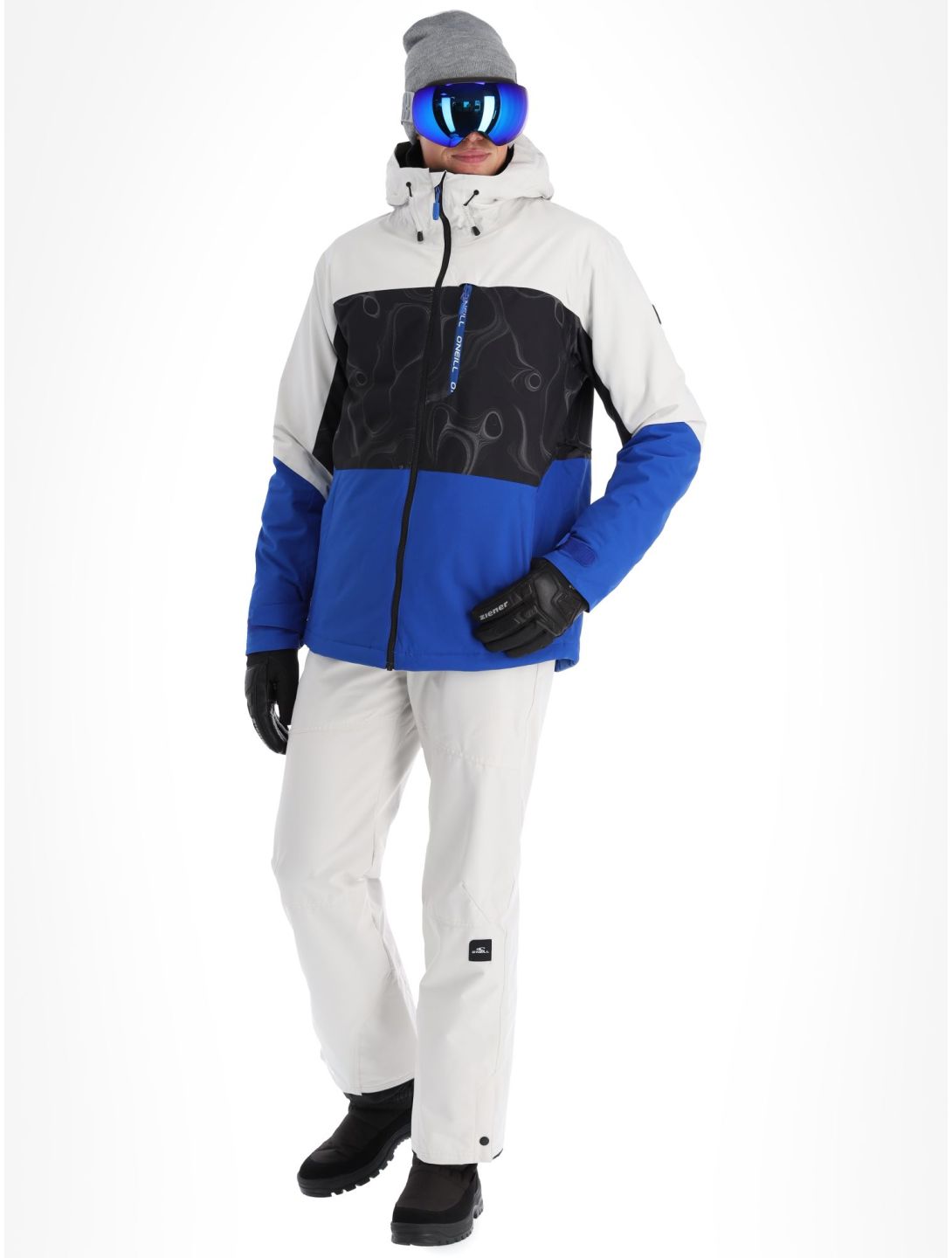 O'Neill, Carbonite ski jacket men Black Coding black, blue, white 