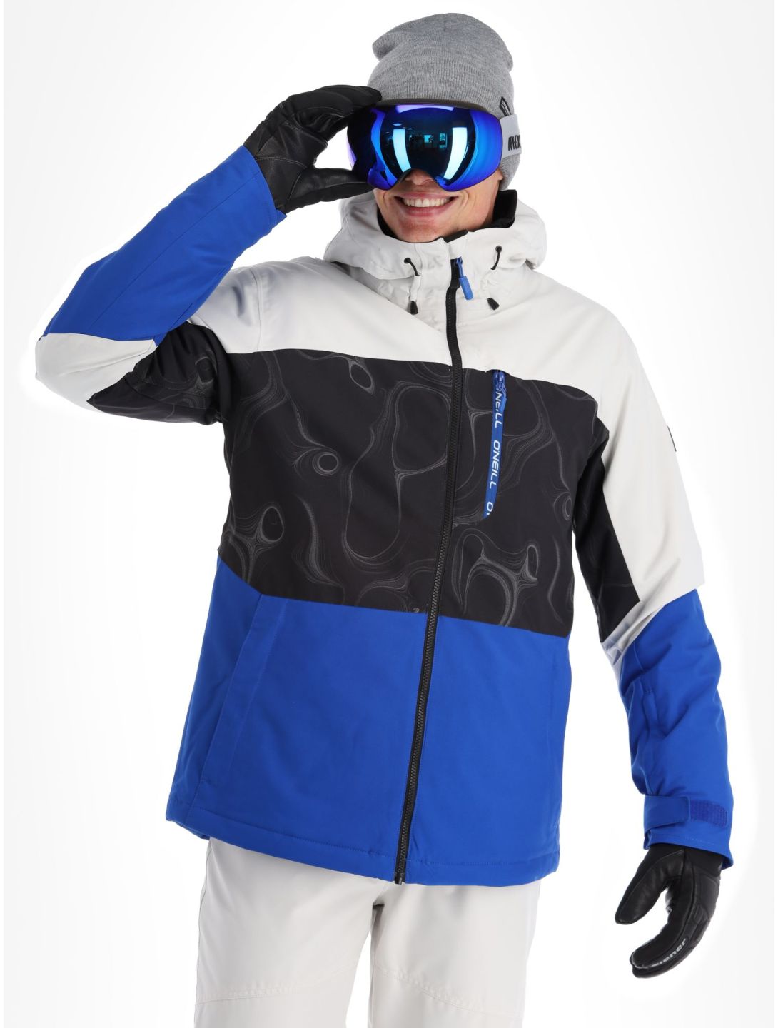 O'Neill, Carbonite ski jacket men Black Coding black, blue, white 