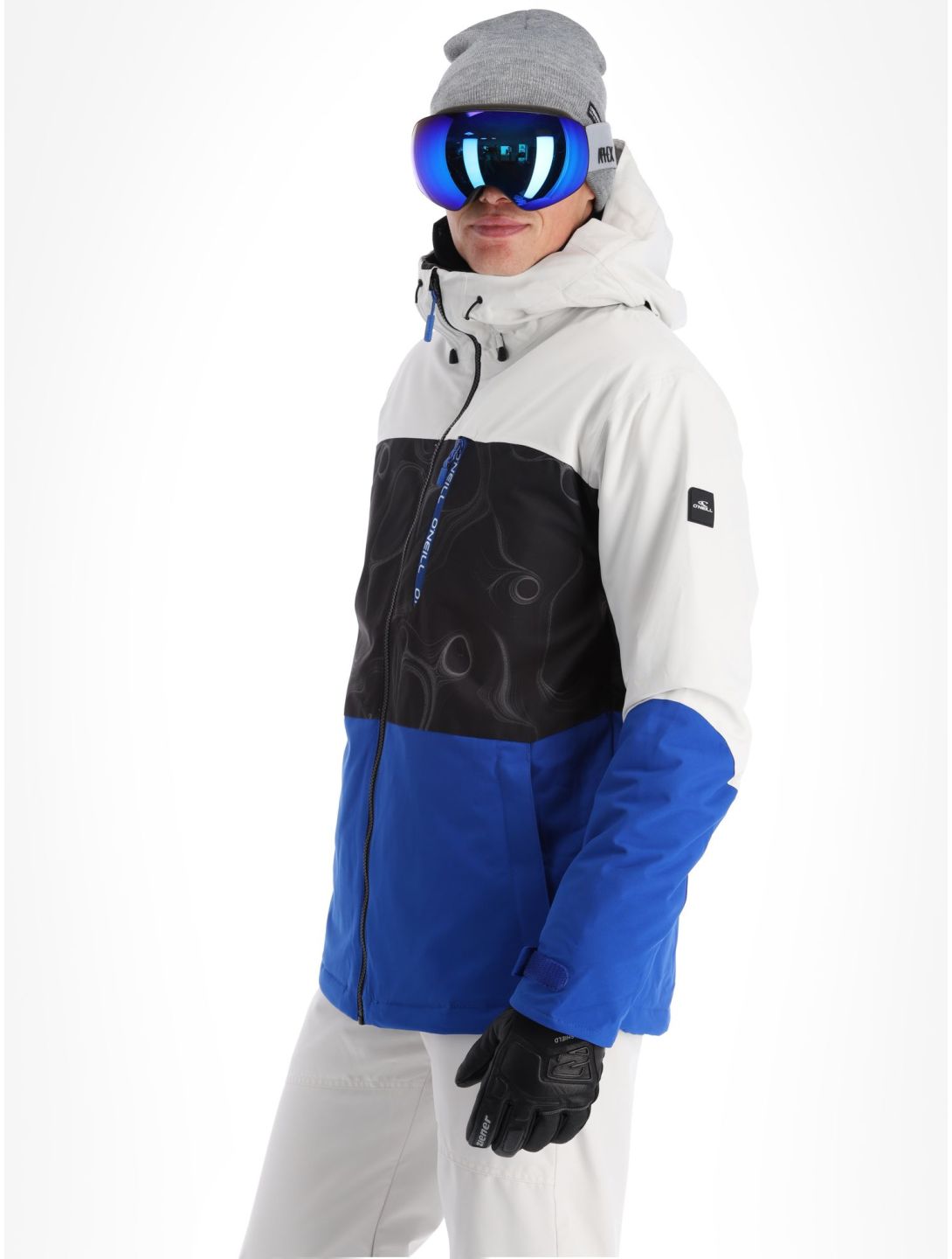 O'Neill, Carbonite ski jacket men Black Coding black, blue, white 