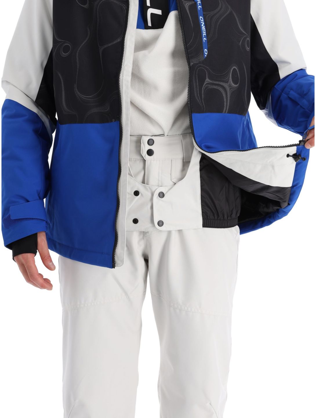 O'Neill, Carbonite ski jacket men Black Coding black, blue, white 