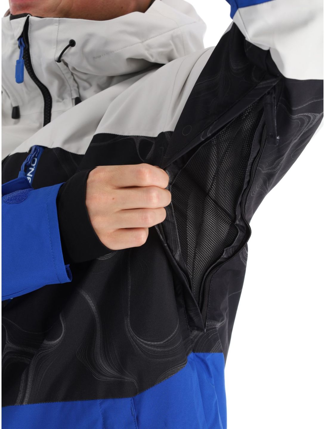 O'Neill, Carbonite ski jacket men Black Coding black, blue, white 