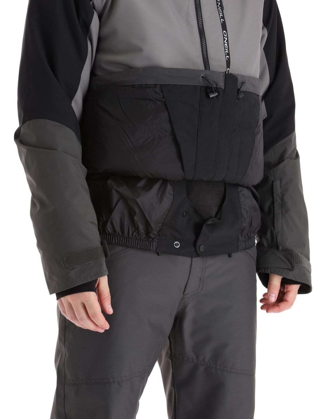 O'Neill, Carbonite ski jacket men Black Out Colour Block black, grey 