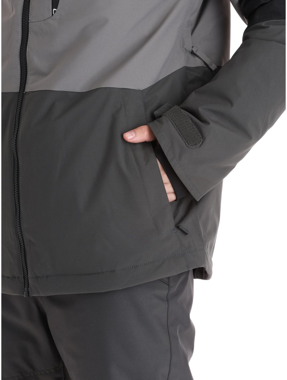 O'Neill, Carbonite ski jacket men Black Out Colour Block black, grey 