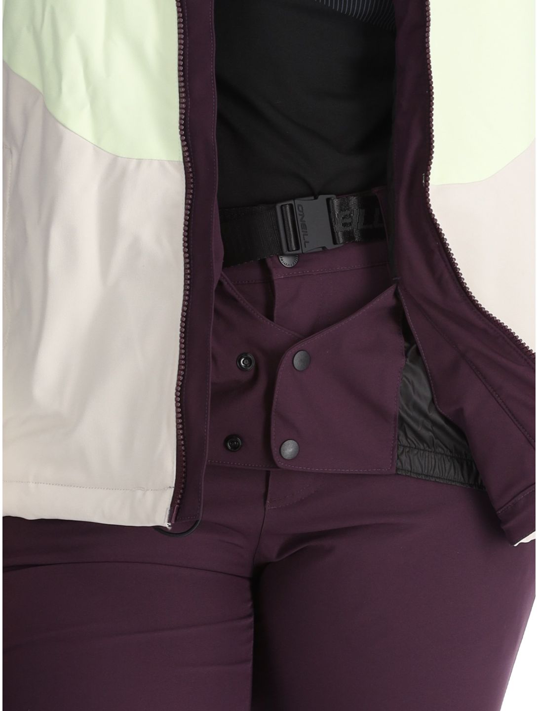 O'Neill, Carbonite Snow ski jacket women Aubergine Colour Block purple, white 