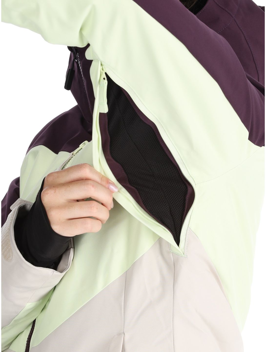 O'Neill, Carbonite Snow ski jacket women Aubergine Colour Block purple, white 