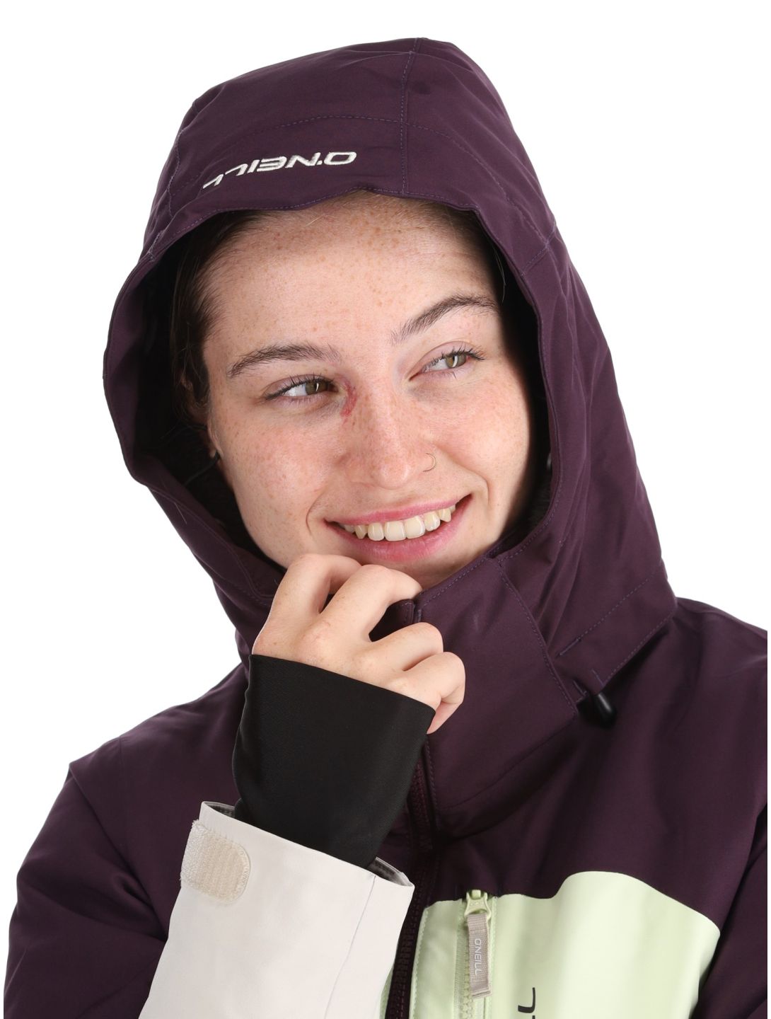 O'Neill, Carbonite Snow ski jacket women Aubergine Colour Block purple, white 