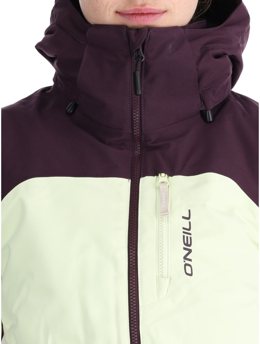 O'Neill, Carbonite Snow ski jacket women Aubergine Colour Block purple, white 