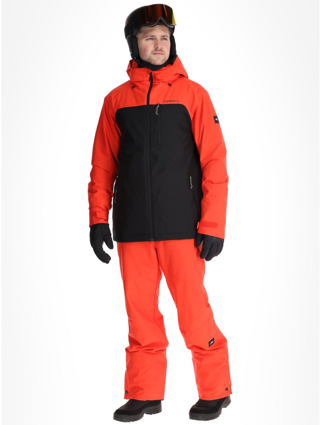 O'Neill, Hammer Plus Snow ski jacket men Black Out Colour Block black, orange 