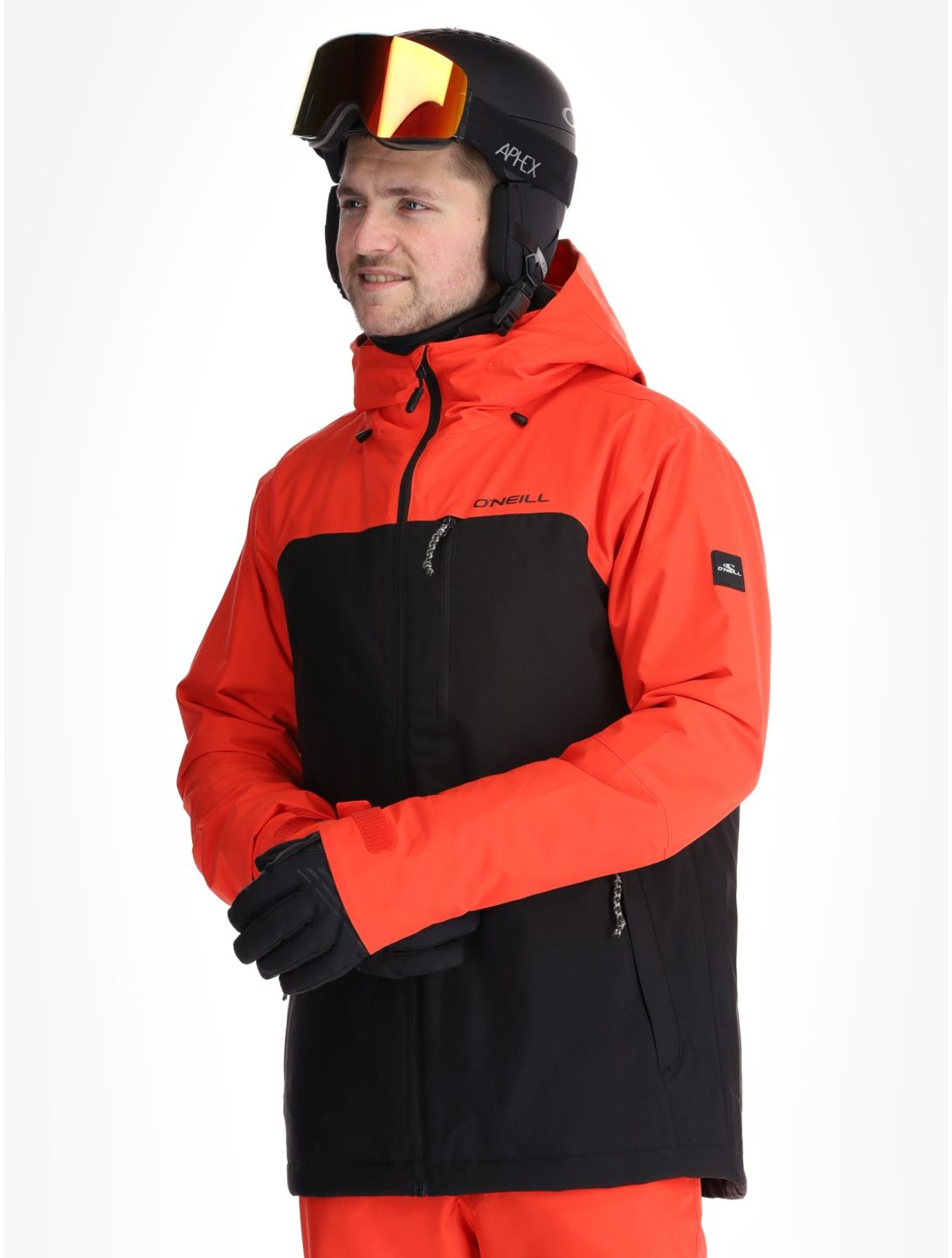 O'Neill, Hammer Plus Snow ski jacket men Black Out Colour Block black, orange 