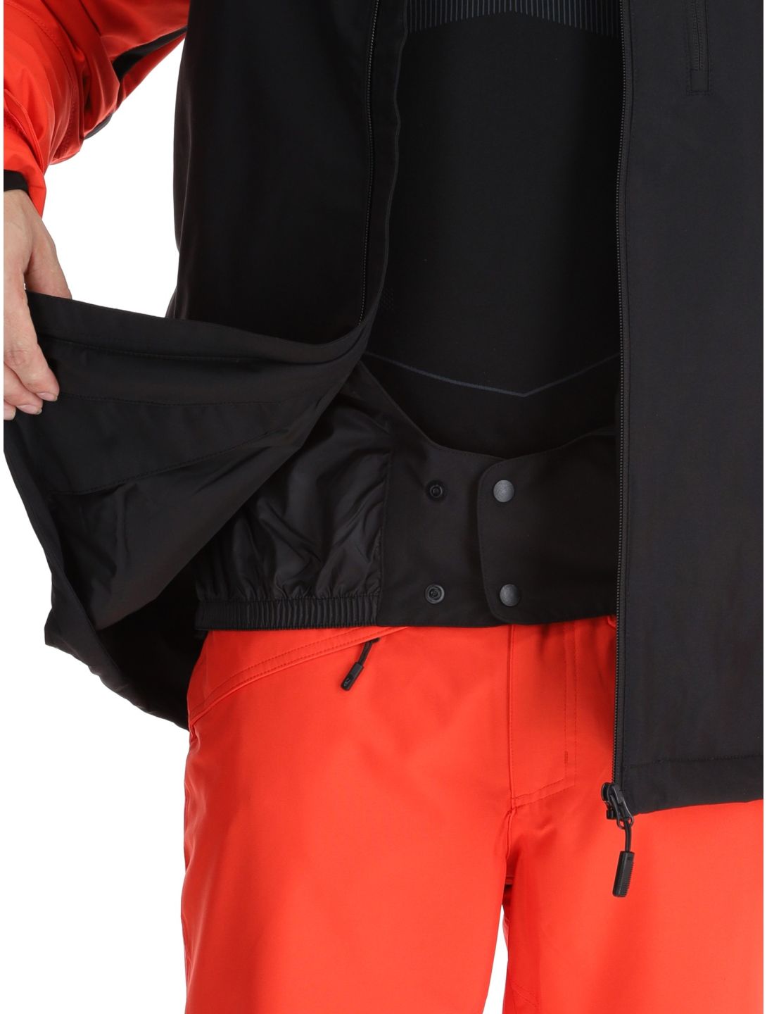 O'Neill, Hammer Plus Snow ski jacket men Black Out Colour Block black, orange 