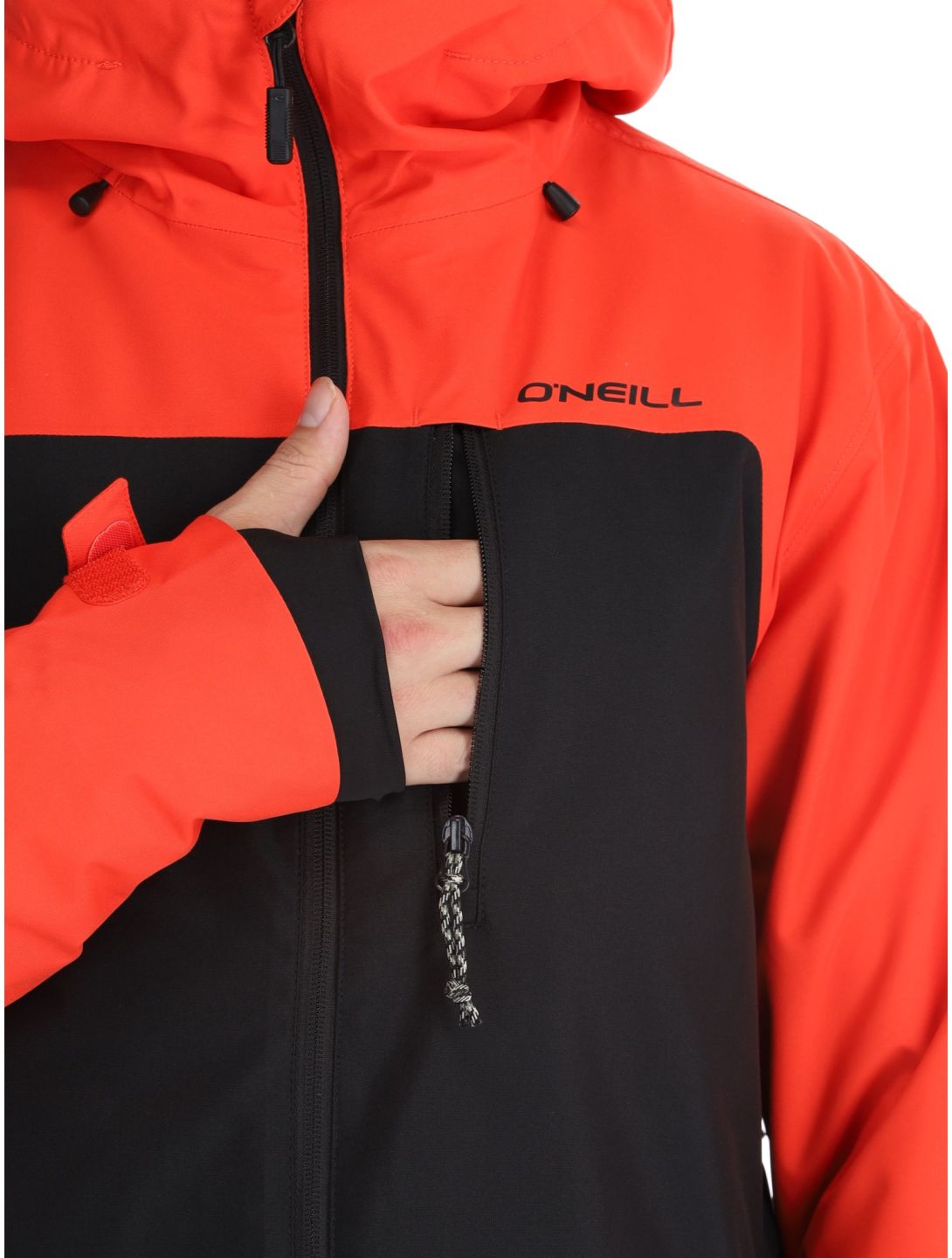 O'Neill, Hammer Plus Snow ski jacket men Black Out Colour Block black, orange 