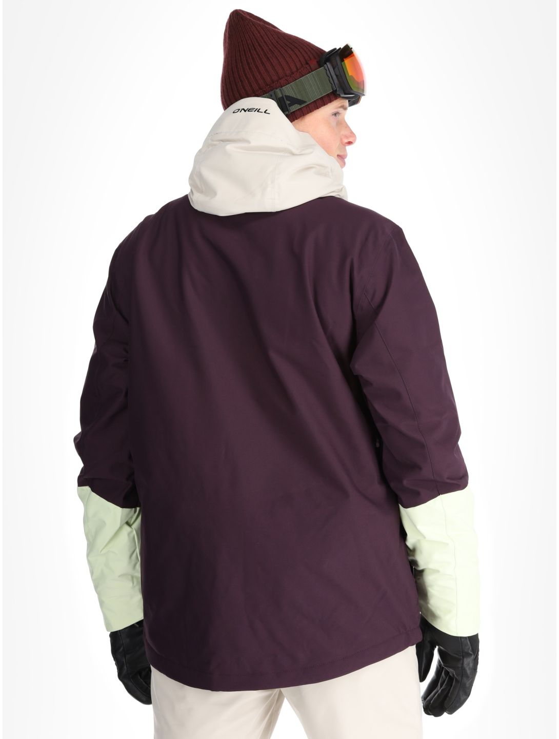 O'Neill, O'Riginals Hybrid ski jacket men Aubergine Colour Block purple, yellow 