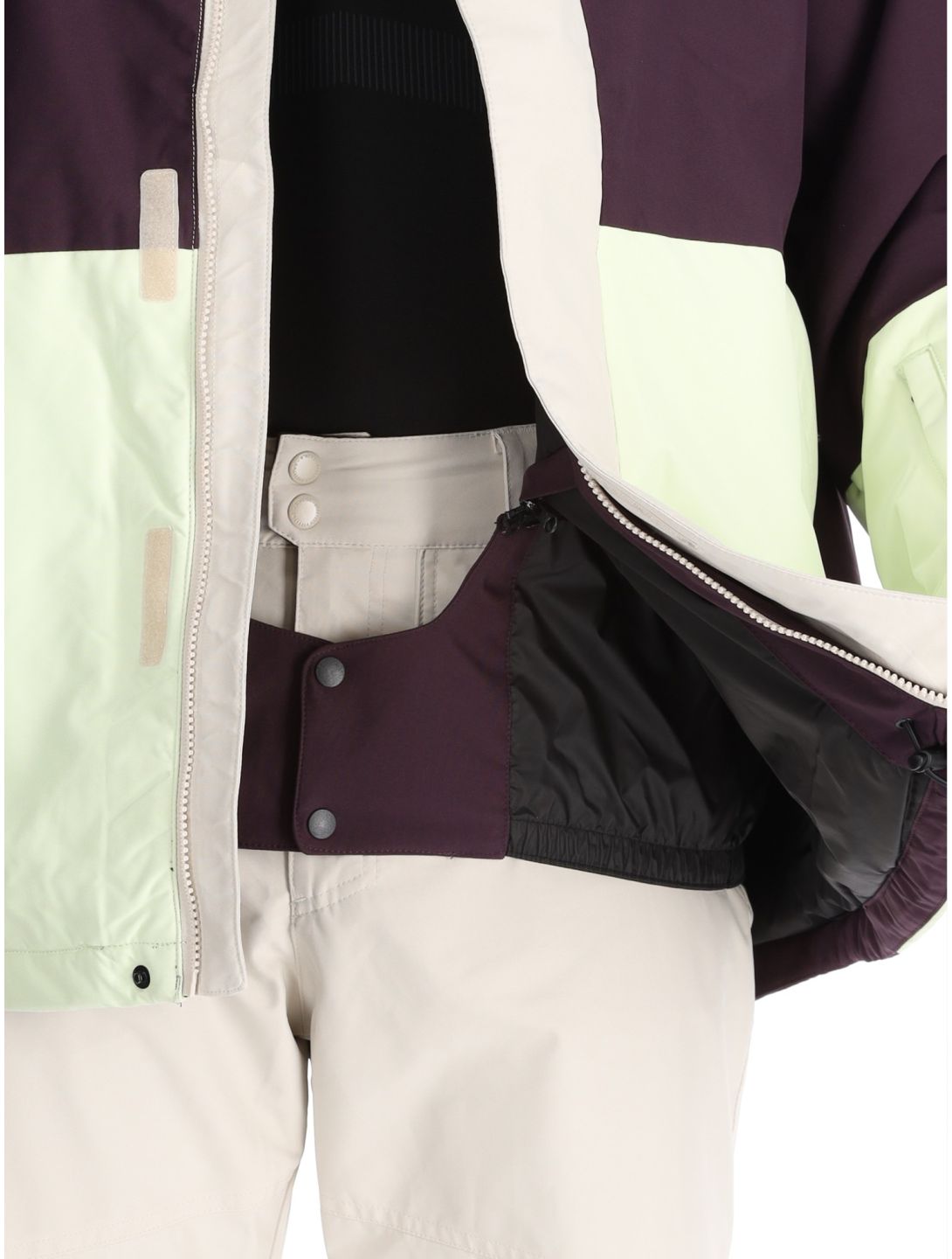 O'Neill, O'Riginals Hybrid ski jacket men Aubergine Colour Block purple, yellow 