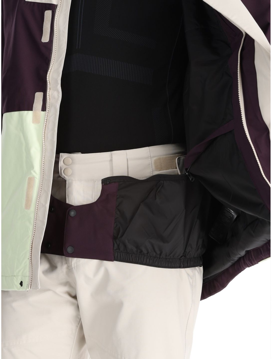 O'Neill, O'Riginals Hybrid ski jacket men Aubergine Colour Block purple, yellow 