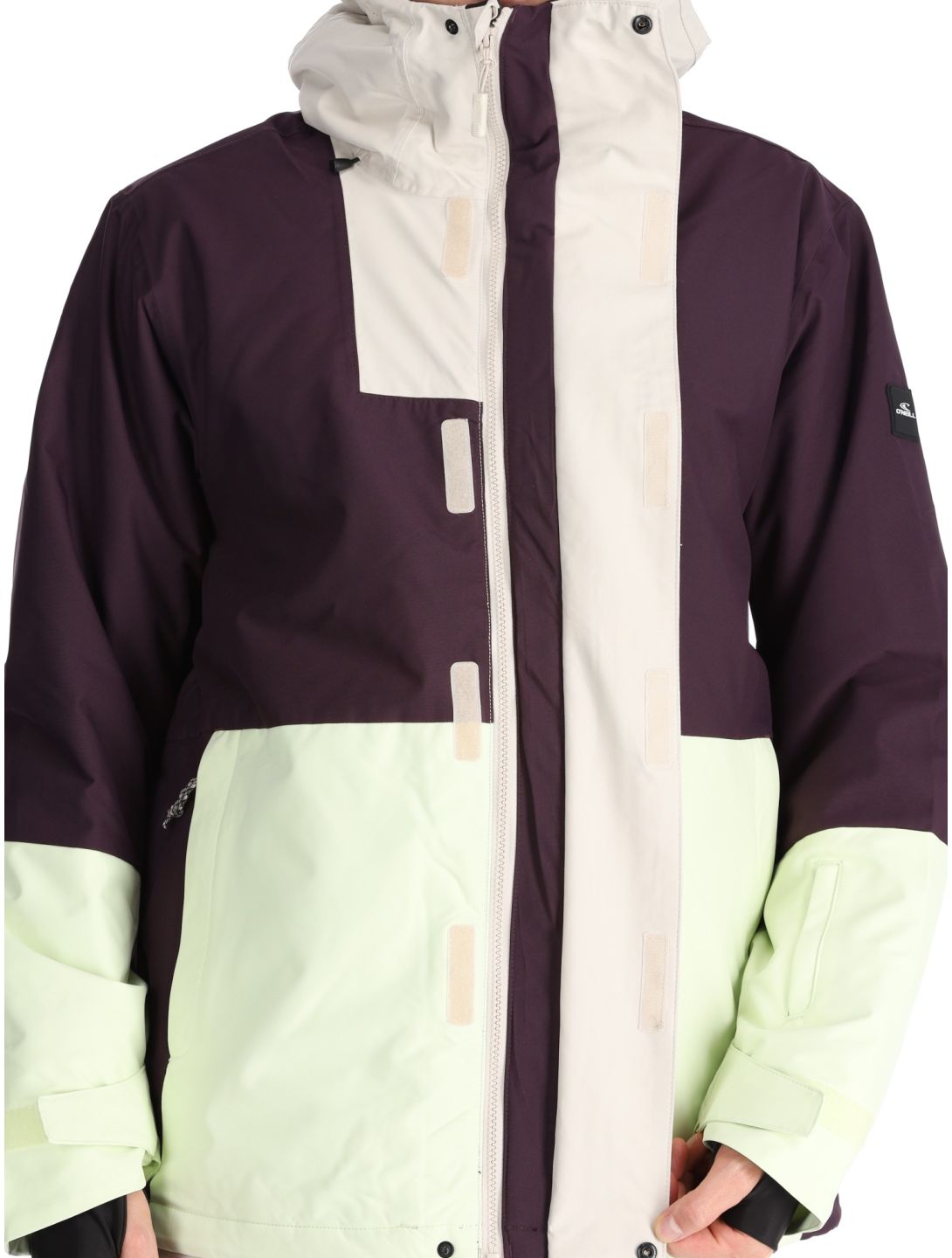 O'Neill, O'Riginals Hybrid ski jacket men Aubergine Colour Block purple, yellow 