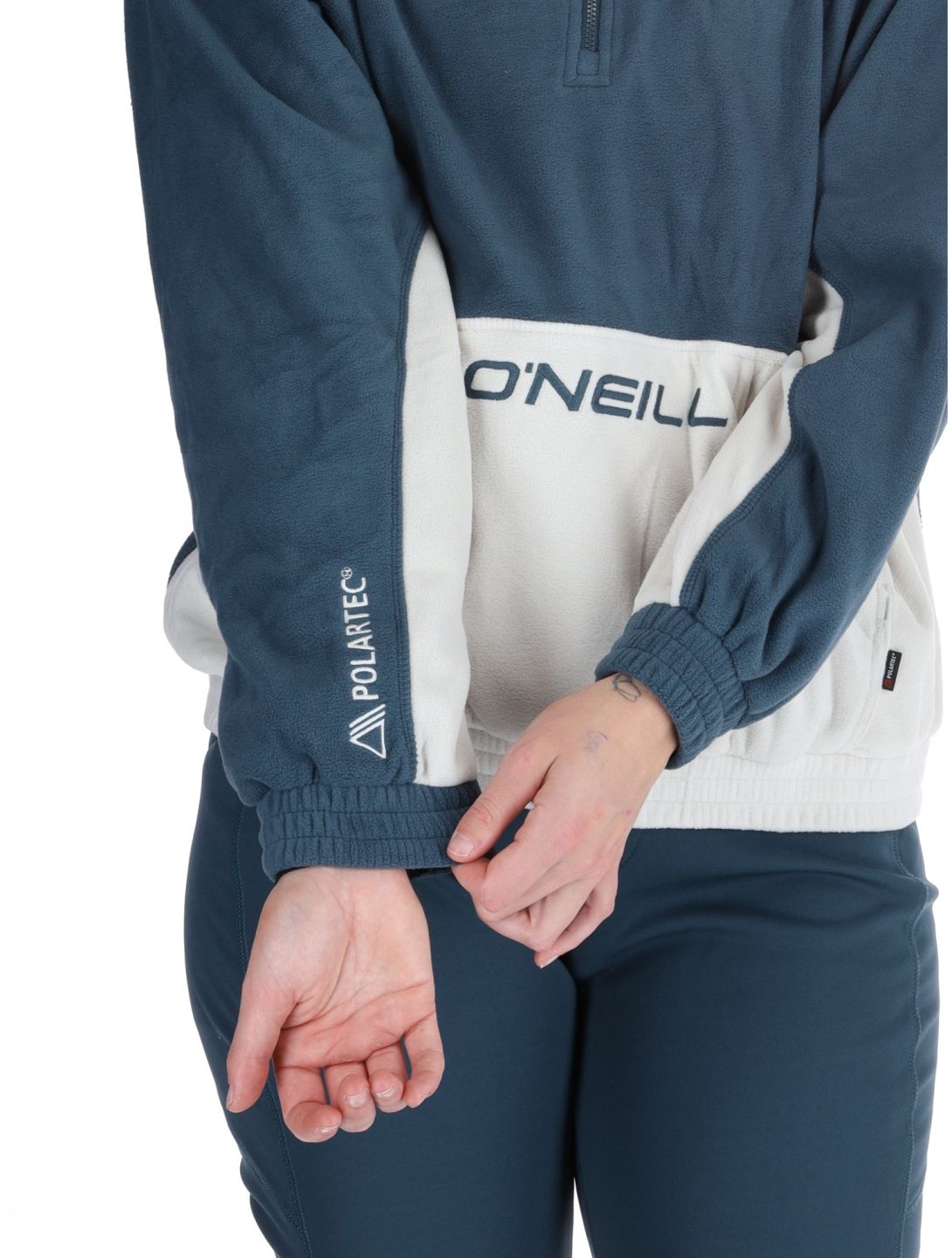 O'Neill, O'riginals Polartec 100HZ sweater women Alma Steel blue, white 