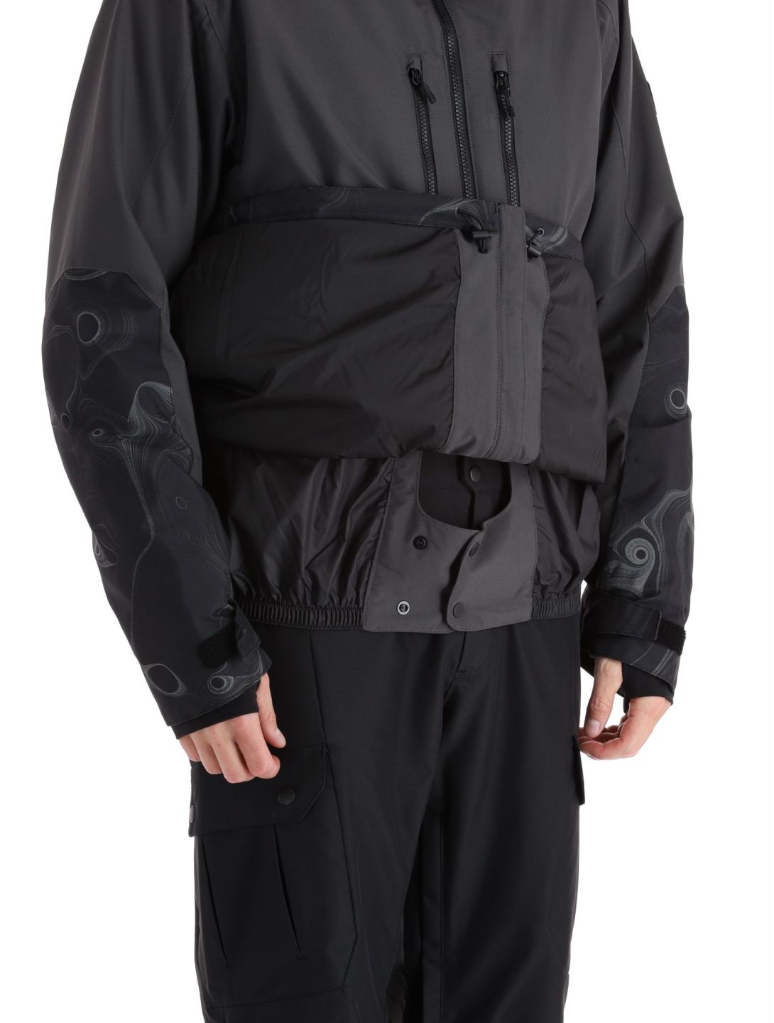 O'Neill, Texture ski jacket men Black Out Colour Block black 