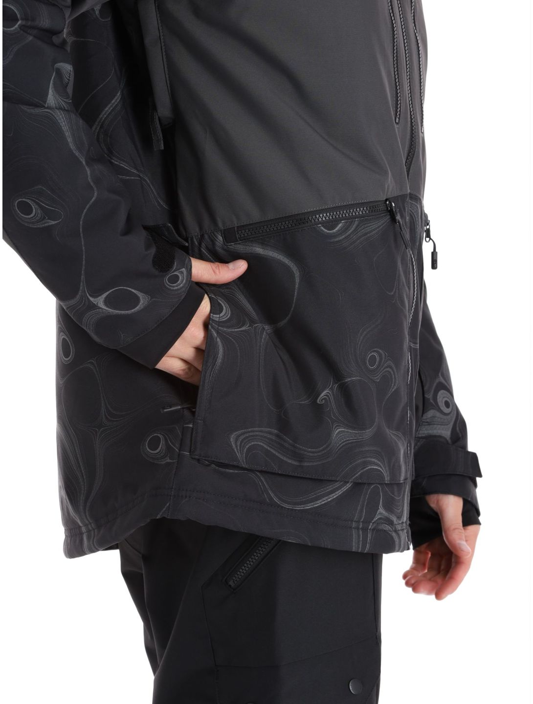 O'Neill, Texture ski jacket men Black Out Colour Block black 