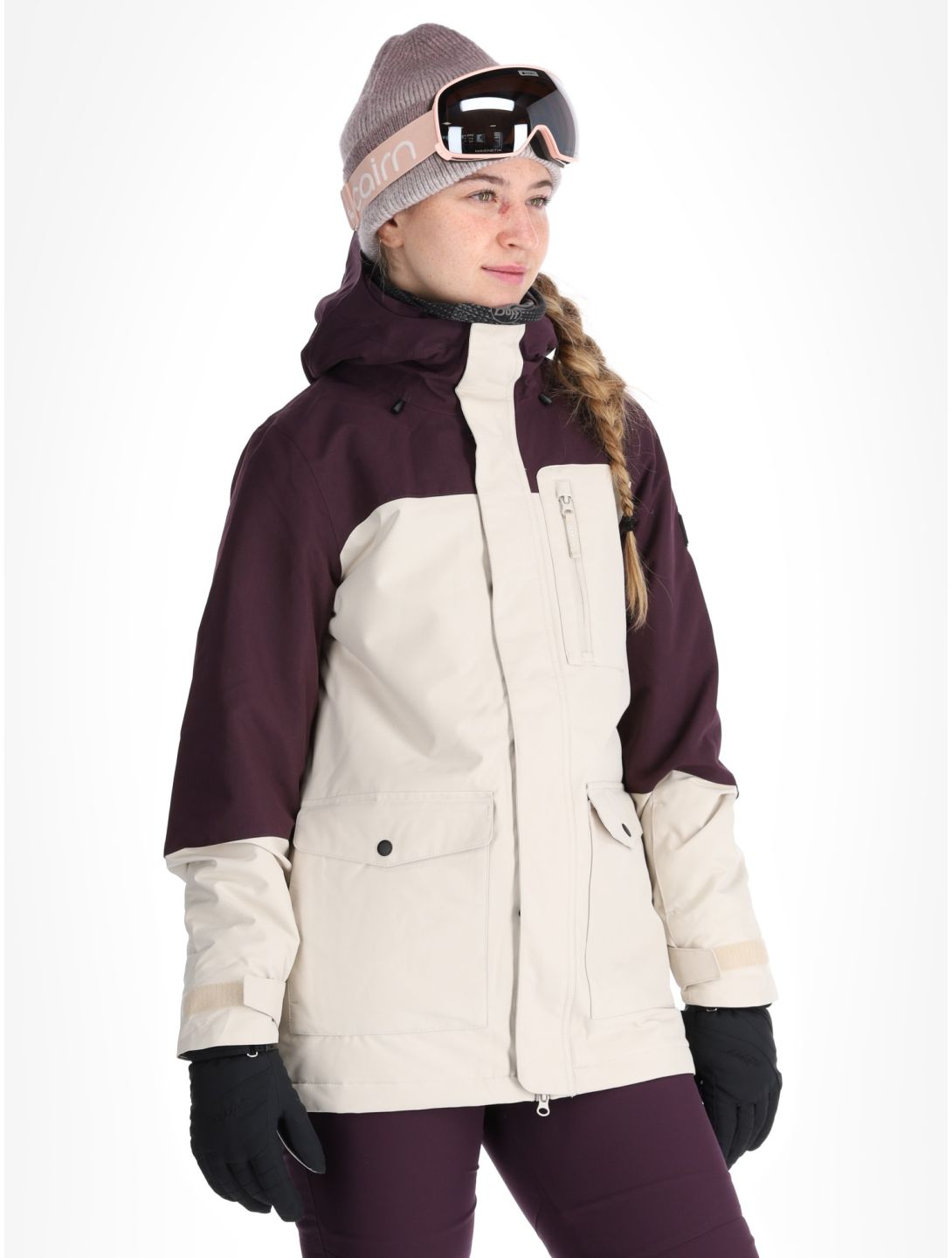 O'Neill, Utility Hybrid ski jacket women Atmosphere Colour Block purple, white 