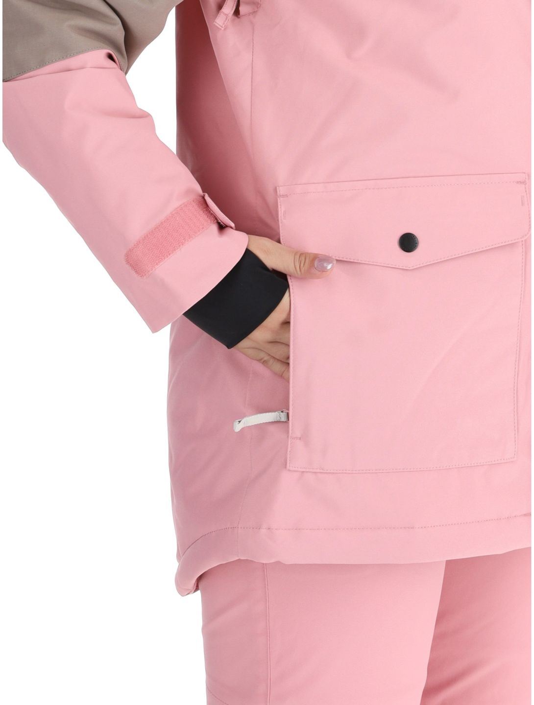 O'Neill, Utility Hybrid ski jacket women Genuine Pink Colour Block brown, pink, white 