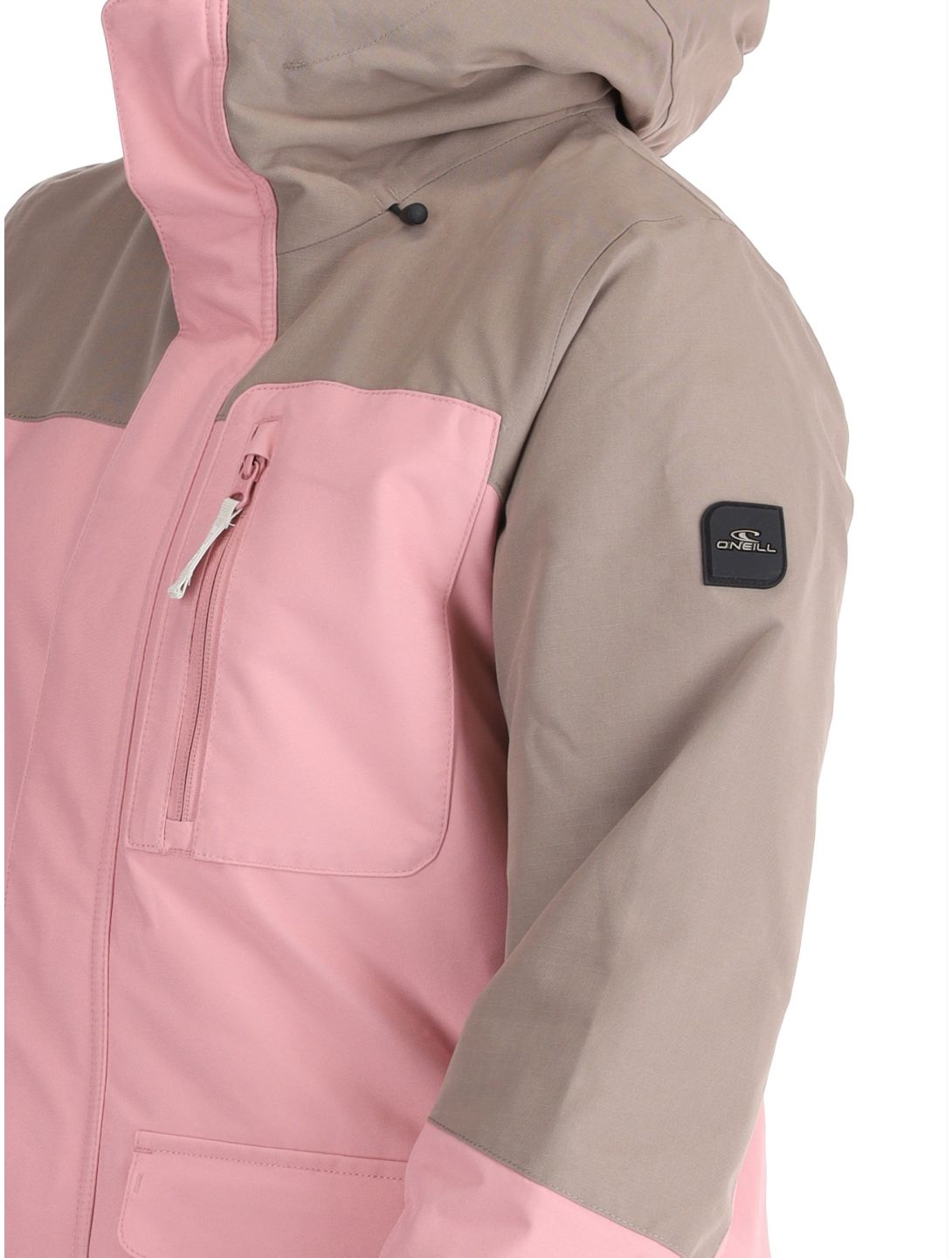 O'Neill, Utility Hybrid ski jacket women Genuine Pink Colour Block brown, pink, white 