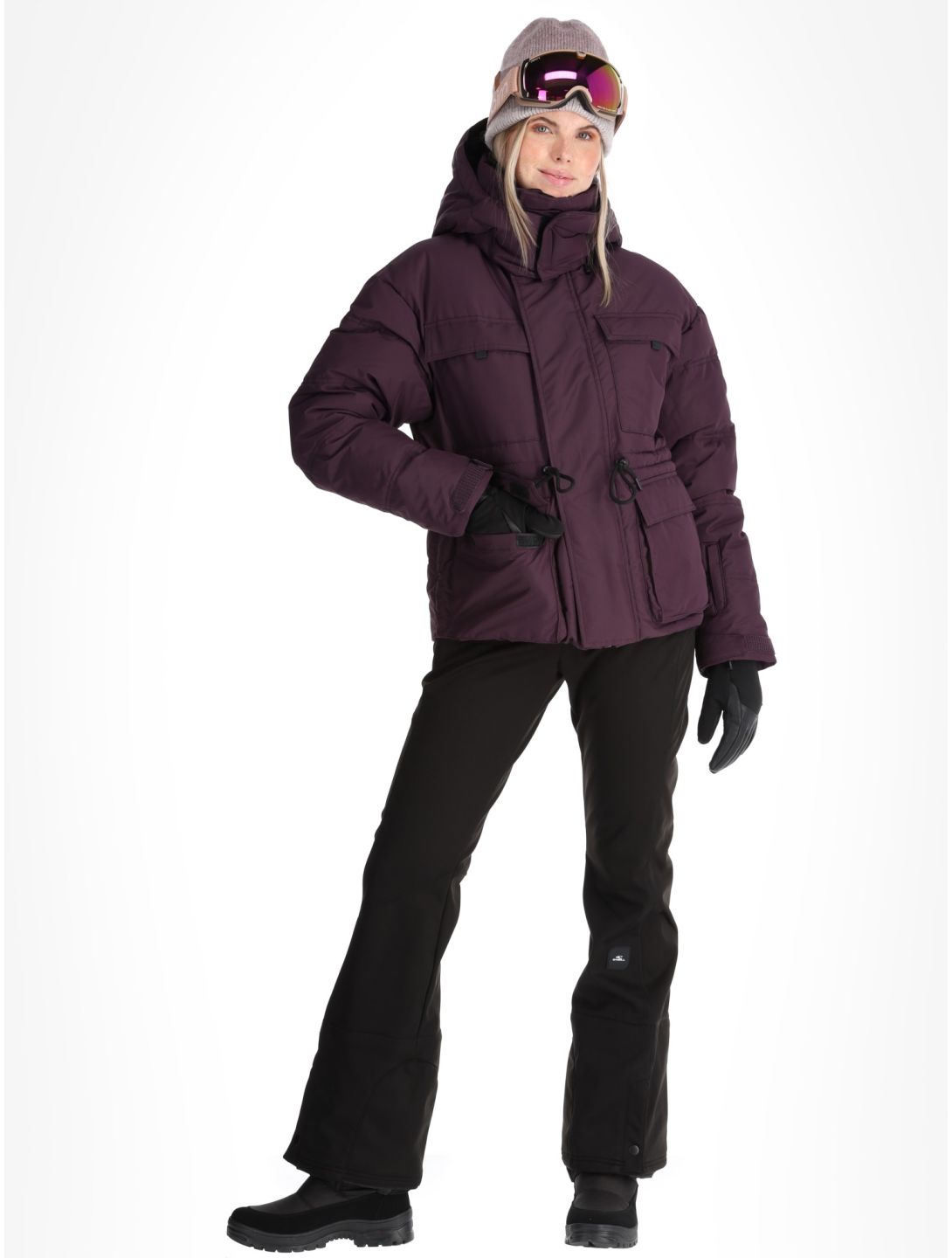 O'Neill, Z.E.N. Hybdrid ski jacket women Aubergine purple 