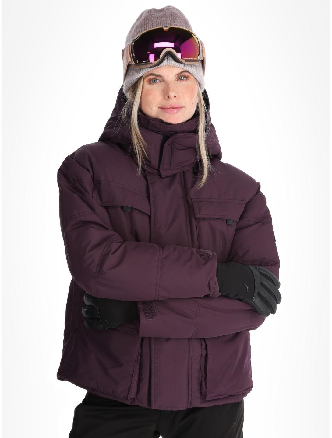 O'Neill, Z.E.N. Hybdrid ski jacket women Aubergine purple 