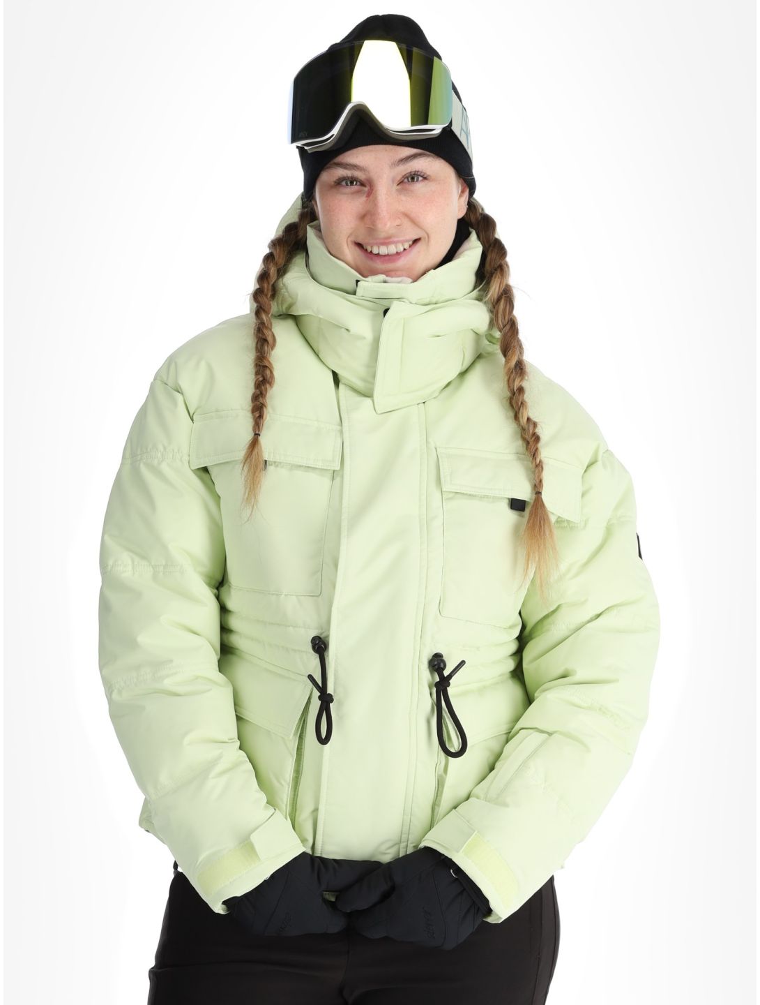 O'Neill, Z.E.N. Hybdrid ski jacket women Lime Wash yellow 