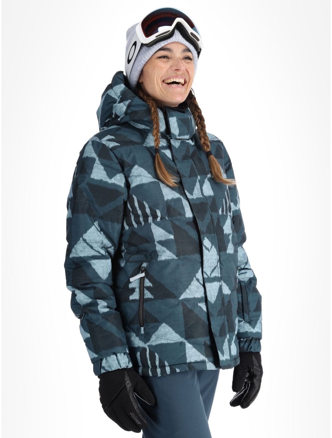 O'Neill, Z.E.N. Puffer Hybrid ski jacket women Blue Triangle Ikat blue 