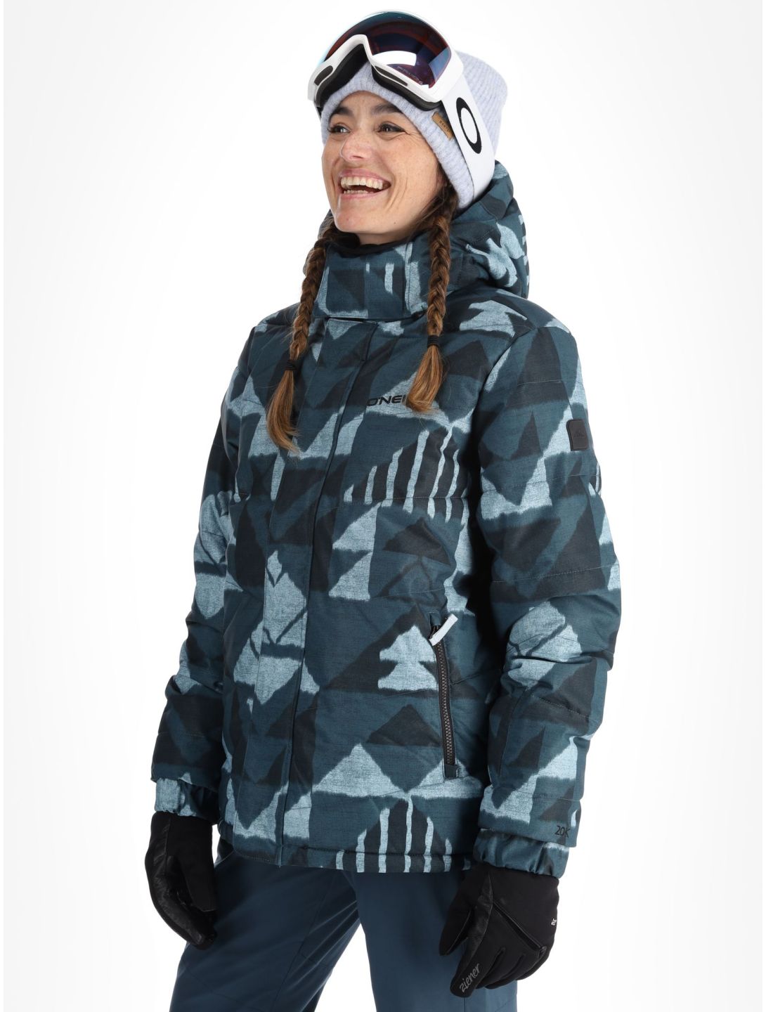 O'Neill, Z.E.N. Puffer Hybrid ski jacket women Blue Triangle Ikat blue 