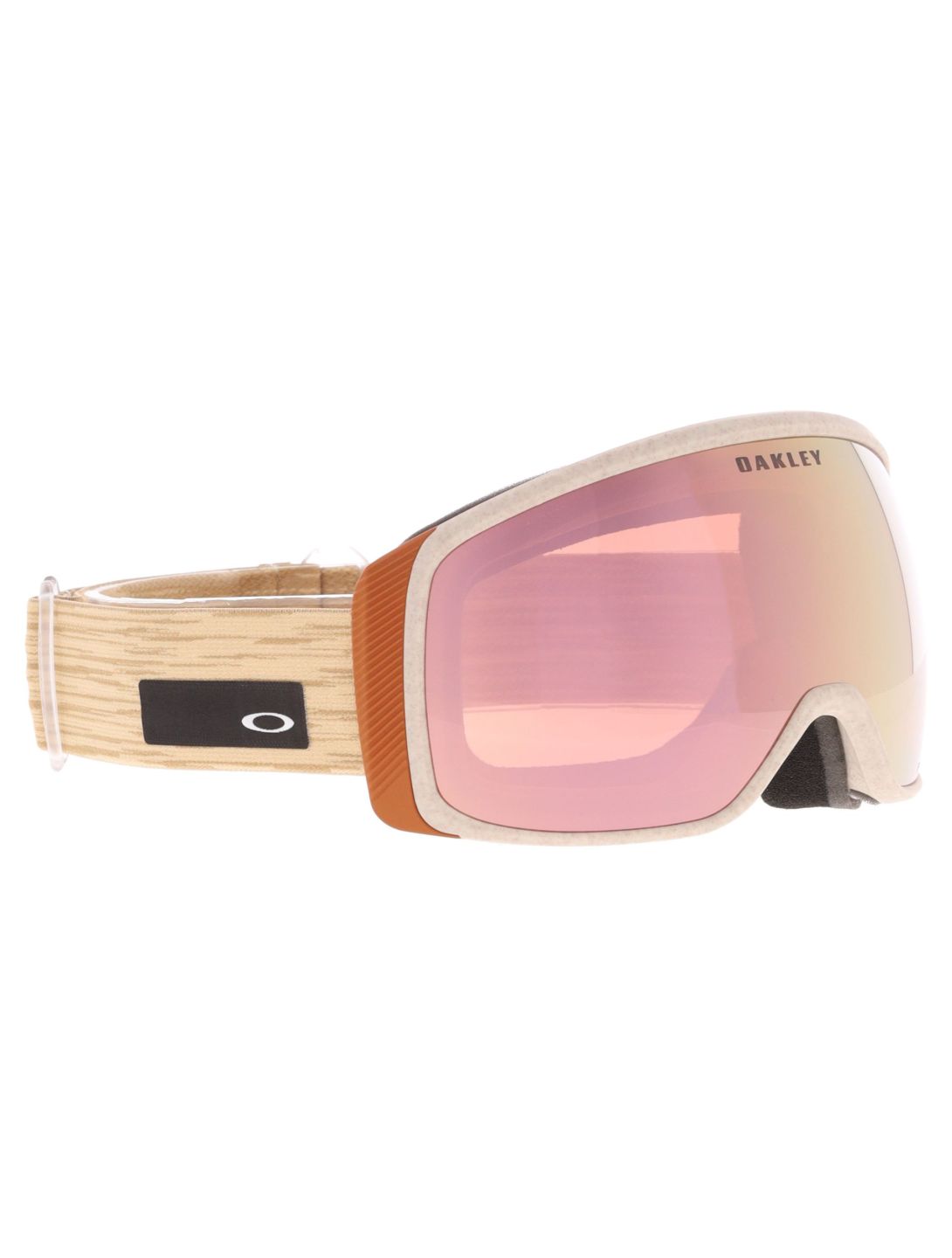 Oakley, Flight Tracker M goggles unisex Curry Stone - Prizm Snow Rose Gold Iridium red 