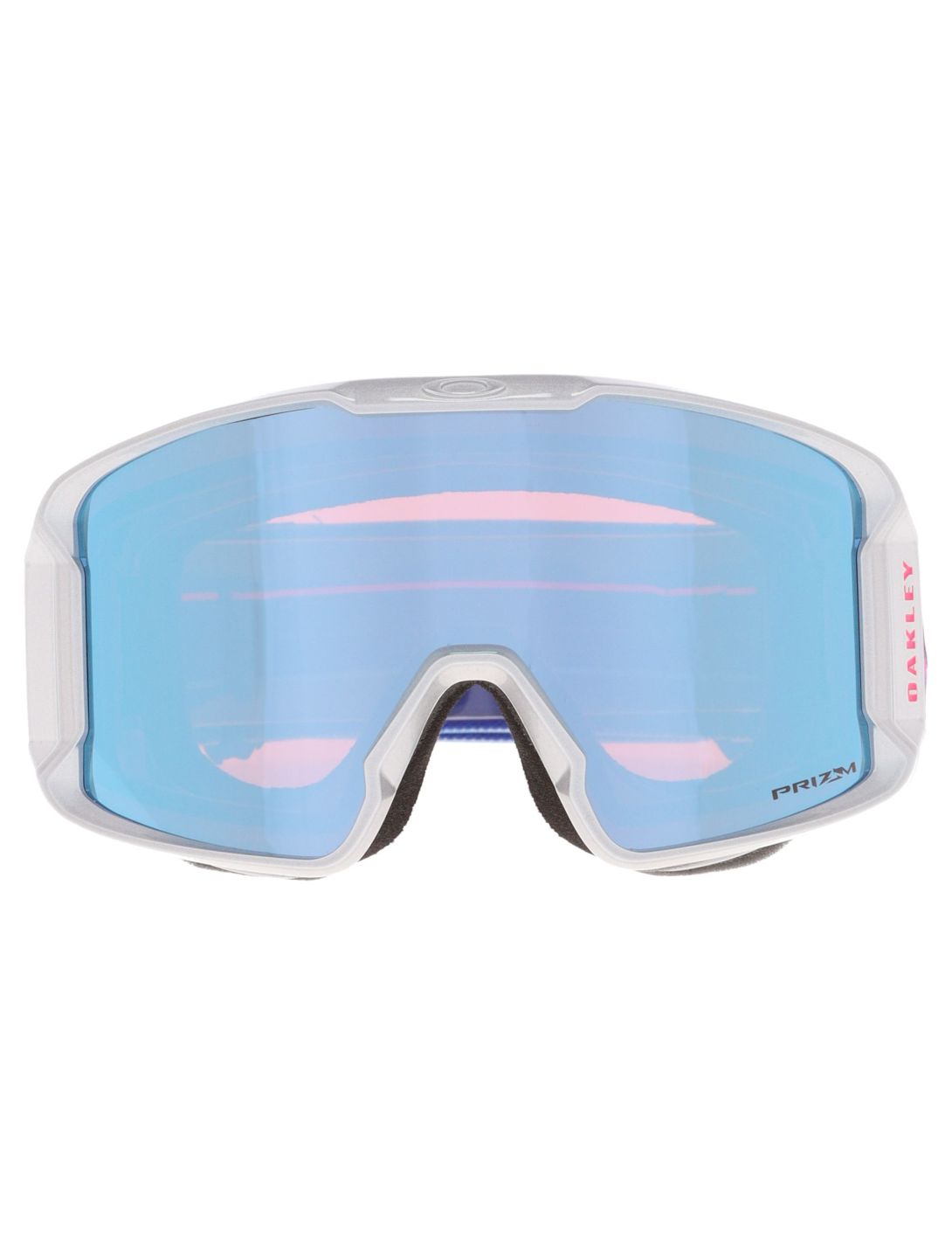 Oakley, Line Miner L goggles unisex Lucas Braathen Signature - Prizm Snow Sapphire Iridium pink, white 