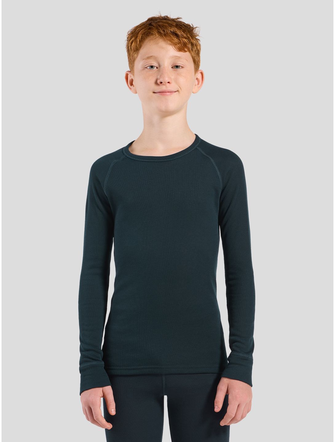 Odlo, Active Warm Eco thermal shirt kids Dark Sapphire blue 