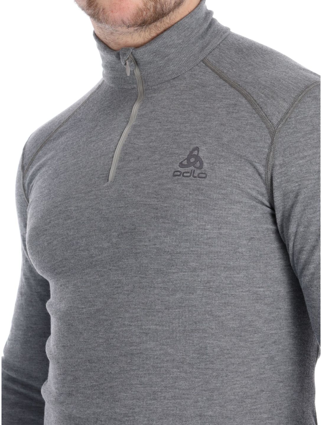 Odlo, Active Warm Eco pullover men Odlo Steel Grey Melange grey 