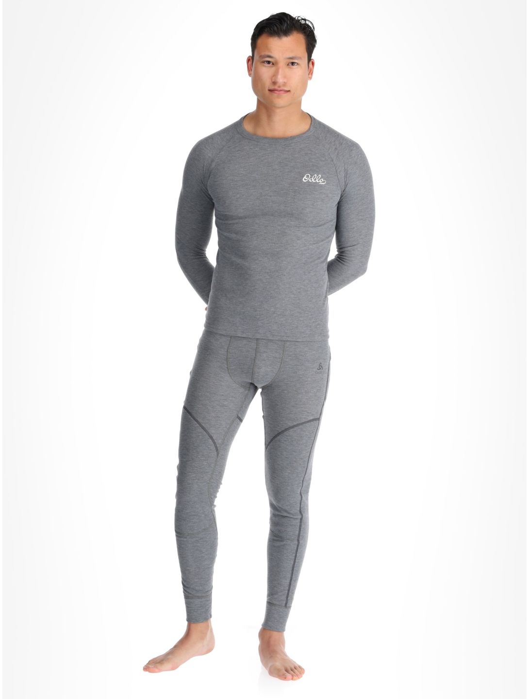 Odlo, Active Warm Originals thermal shirt men Odlo Steel Grey Melange grey 